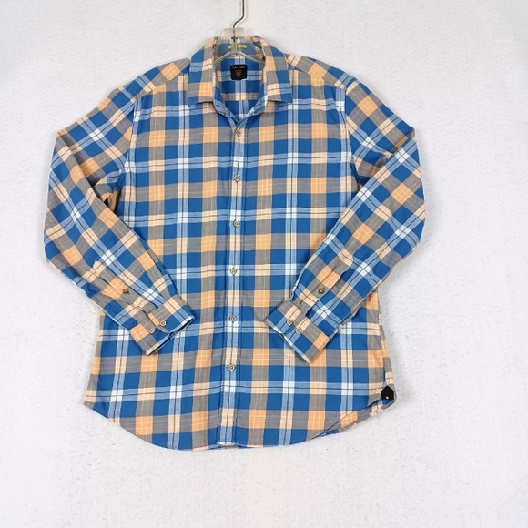 Rare Rabbit Long Sleeve Plaid multicolor Shirt Sz L - Picture 1 of 9
